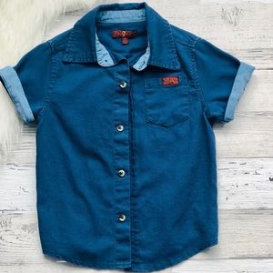 7 For All Mankind 2T button up short sleeve shirt